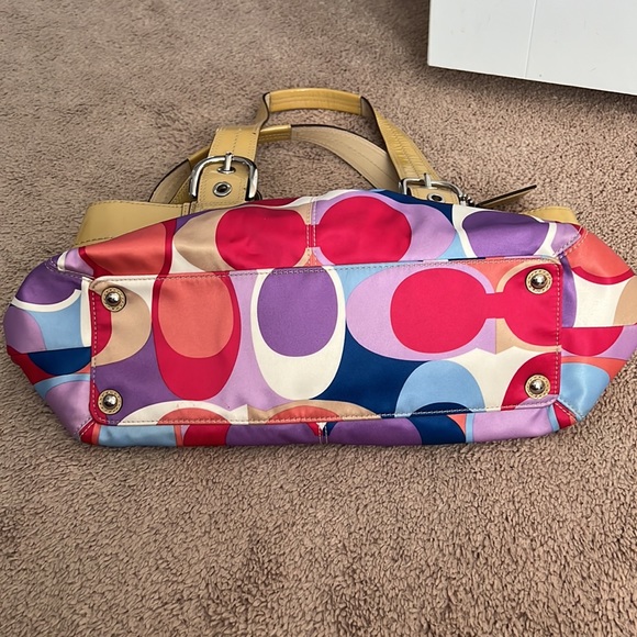 Used Coach F13798Multi Soho Pleated Shoulder Purse Retail Price $298 - Picture 11 of 11